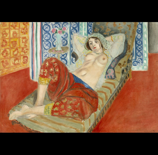Retratos Mapfre Odalisca con pantalon rojo Matisse