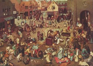 Cobate entre D. Carnal y Doña Cuarema Pieter Brueghel el Viejo.