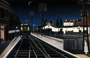 paul-delvaux-train-in-evening-1957 Tren de tarde Museo Thyssen