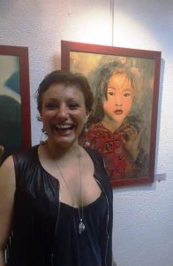 Raquel J. Parra pintora Archipiélago Te Veo en Madrid