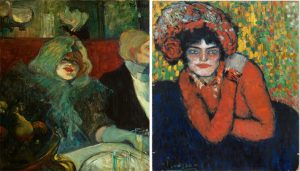 Diálogo entre las obras de Toluse Lautrec y Picasso en el museo Thyssen